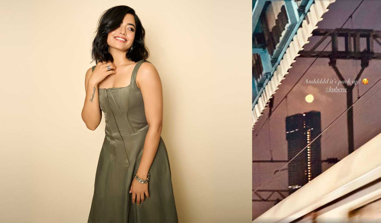 Rashmika shares glimpse from ‘Kubera’ set as Dhanush film wraps up-Telangana Today