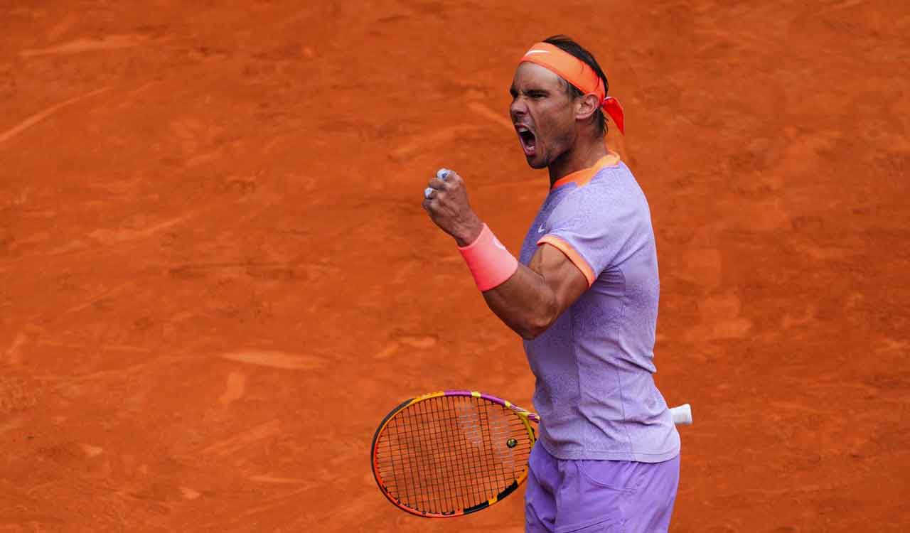 Nadal battles into fourth round in Madrid; faces Lehecka next-Telangana Today