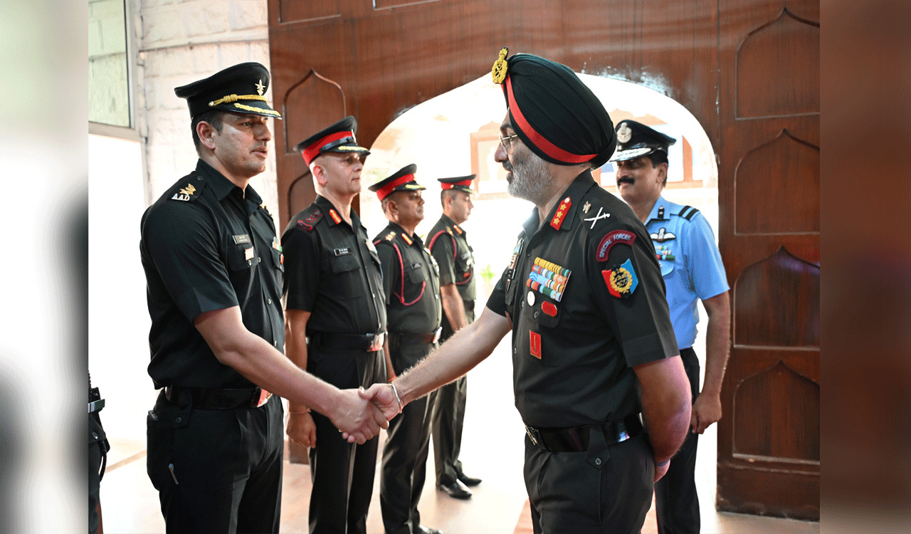 DG NCC visits AP&TS Directorate, emphasizes cadet’s role in nation building-Telangana Today