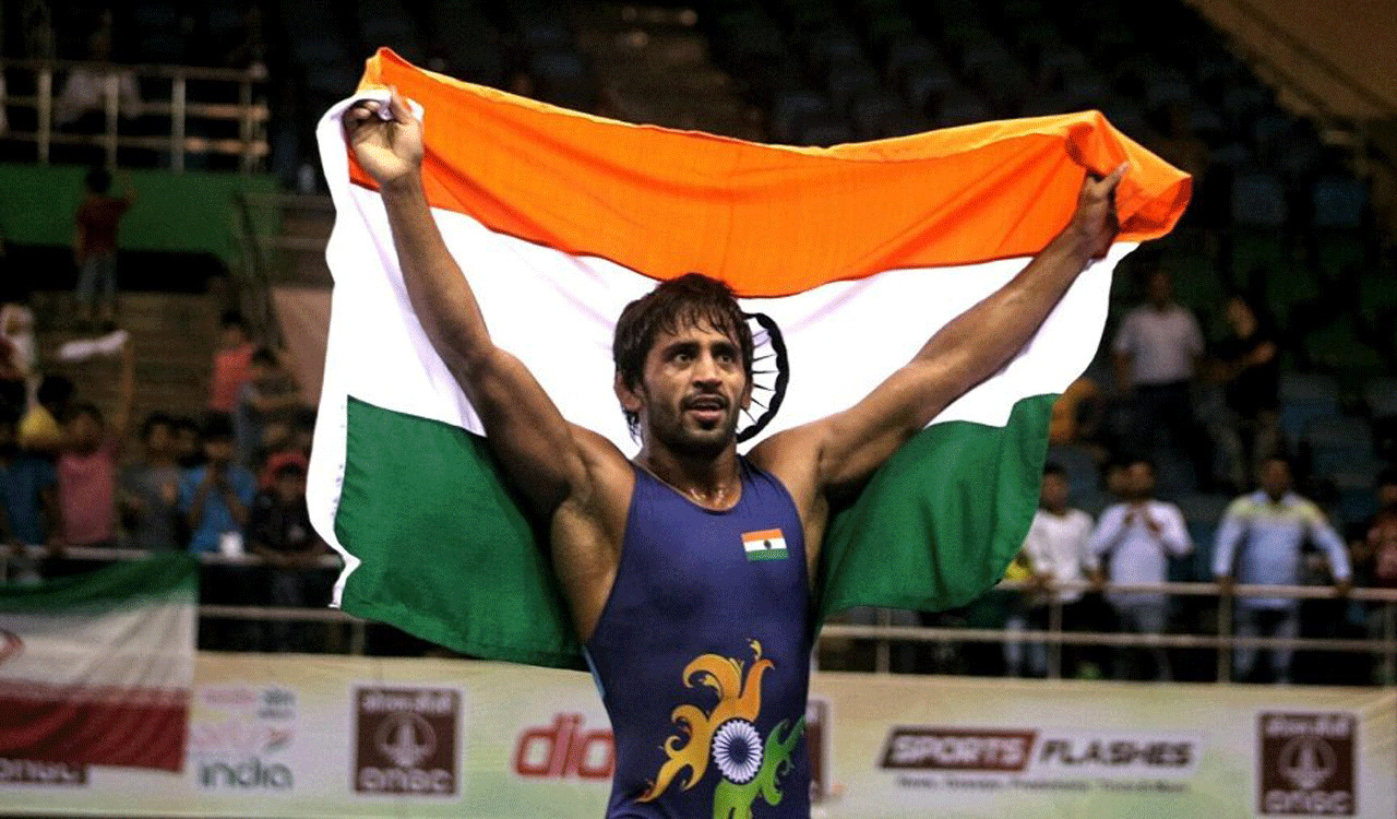 Bajrang Punia provisionally suspended for failing to provide urine sample-Telangana Today