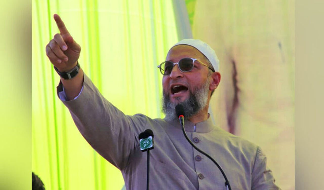 Owaisi criticizes Amit Shah over ‘Razakars occupying Hyderabad’ remark-Telangana Today