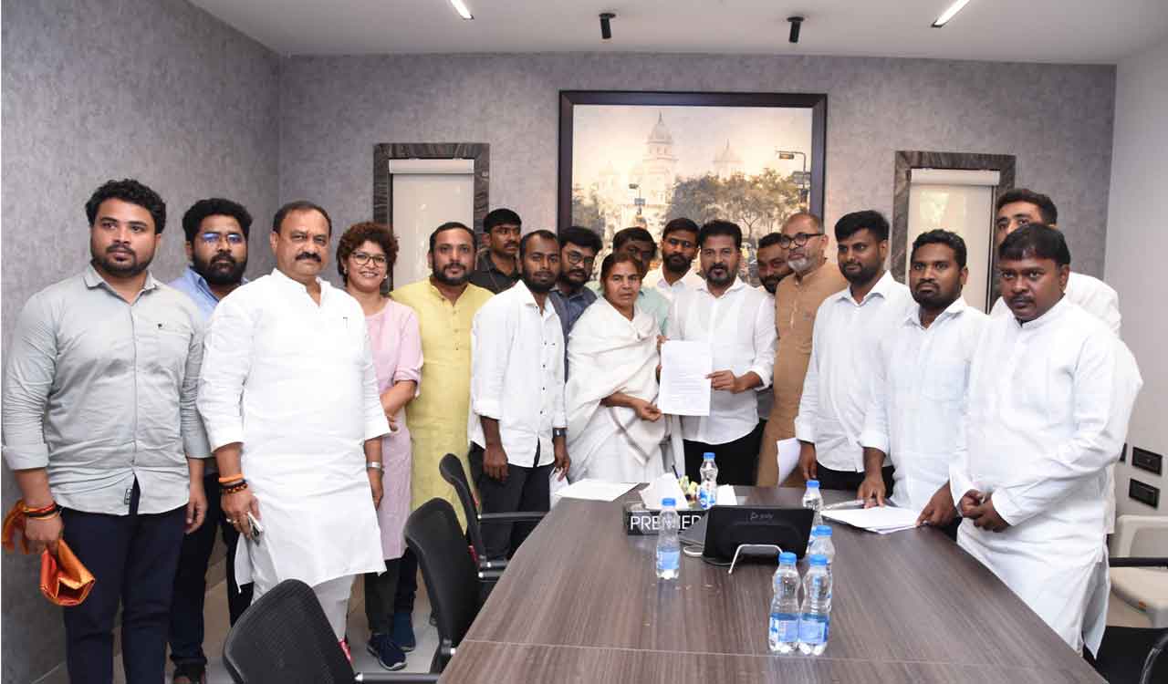 Rohith Vemula’s mother meets CM Revanth, seeks ‘justice’-Telangana Today